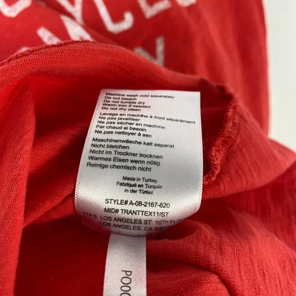 Anine Bing The Levy Tee Motorcycle Club Crew Baby Tee Size Medium Single Stitch - Picture 13 of 14